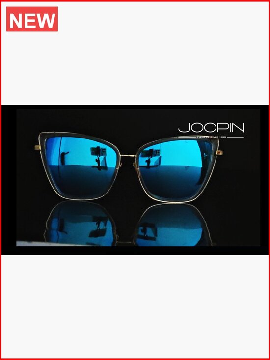 Oversized Cateye Sunglasses UV Protection Mirrored Lens Metal Frame 2 Pack main image 7